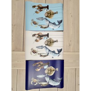 7 fisk plakat 50 x 70 cm