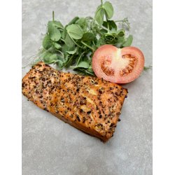 Varmr�get laksestykker, ca. 500 gr
